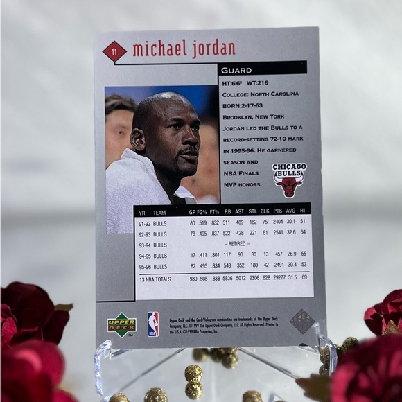 1999 Upper Deck Black Diamond Holo Michael Jordan - #11 Michael Jordan card - Picture 2 of 2